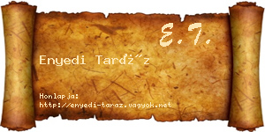 Enyedi Taráz névjegykártya